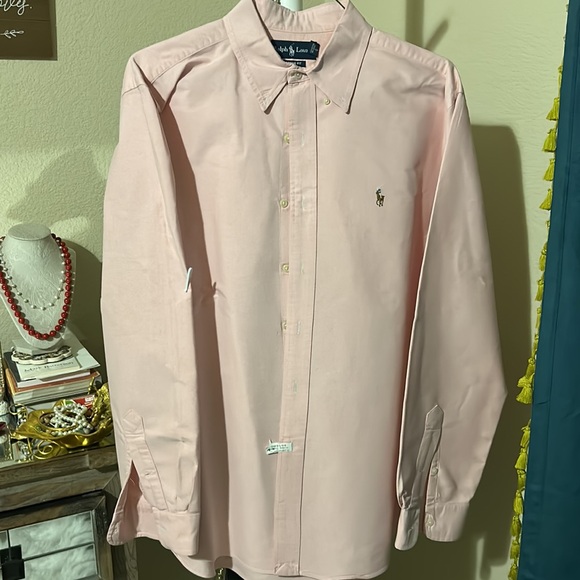 RALPH LAUREN Button-Down Collar Logo-Embroidered Cotton Oxford shirt - Picture 2 of 5